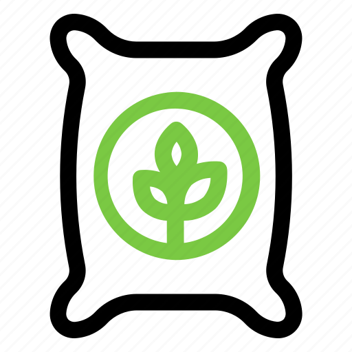 Sack, fertilizer, seed, plant, agriculture icon - Download on Iconfinder