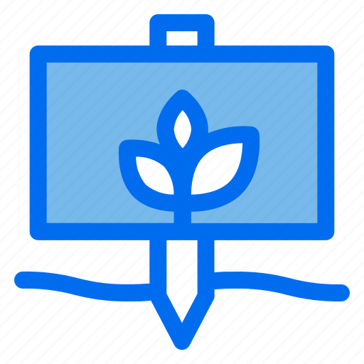 Signboard, garden, plant, sprout, agriculture icon - Download on Iconfinder