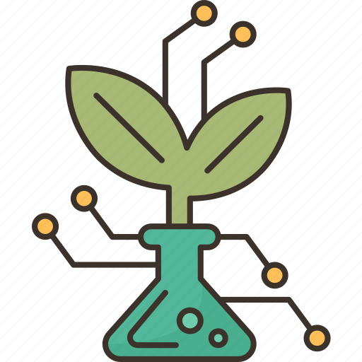 Biotechnology, plant, research, laboratory, science icon - Download on Iconfinder