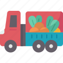delivery, crops, fresh, vegetables, market