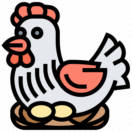 Animal, chicken, eggs, hen, livestock icon - Download on Iconfinder