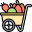 cart, harvest, vegetable, agriculture, farm 