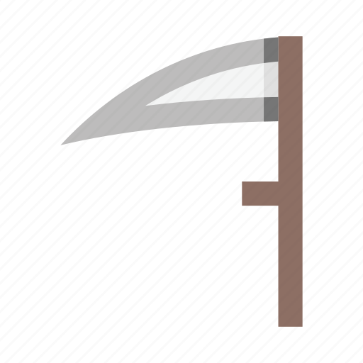 Scythe, tool, equipment, death, farm, agriculture icon - Download on Iconfinder