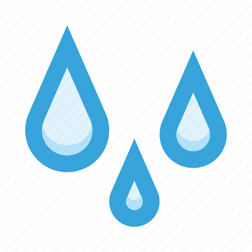 Weather, rain, drops, shower, rainfall, cloudy, drop icon - Download on Iconfinder