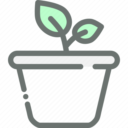 Garden, gardening, leaf, plant, pot, hygge icon - Download on Iconfinder