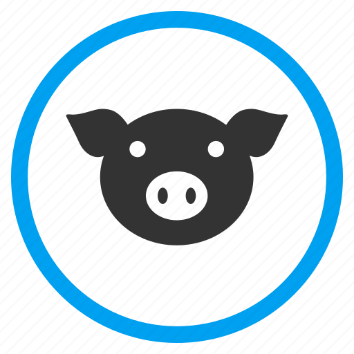 Hog, pig head, piggy, pork, snout, sow, swine icon - Download on Iconfinder