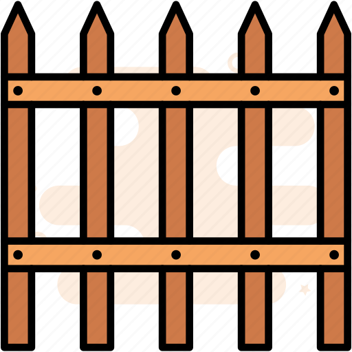 Fence, barrier, yard, farm, wooden icon - Download on Iconfinder