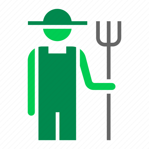 Farm, farmer, fork, pitchfork, worker icon - Download on Iconfinder