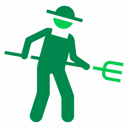 Agriculture, farmer, farming, fork, lifting, pitchfork, working icon - Download on Iconfinder