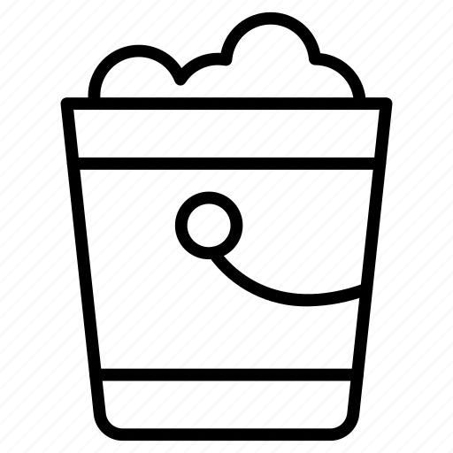 Bucket, water, foam icon - Download on Iconfinder