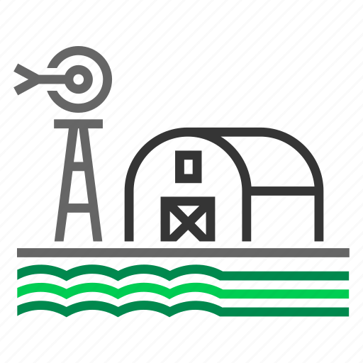 Barn, countryside, crop, farm, farming, field, windmill icon - Download on Iconfinder