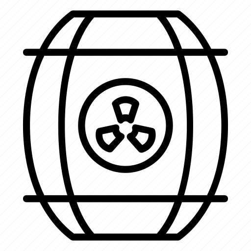 Barrel, cask, gas container, petroleum container, radioactive barrel, toxic barrel, toxic cask icon - Download on Iconfinder