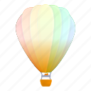 air, balloon, person, rainbow, sport, summer