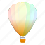 air, balloon, person, rainbow, sport, summer 