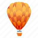air, balloon, basket, orange, sport, transport