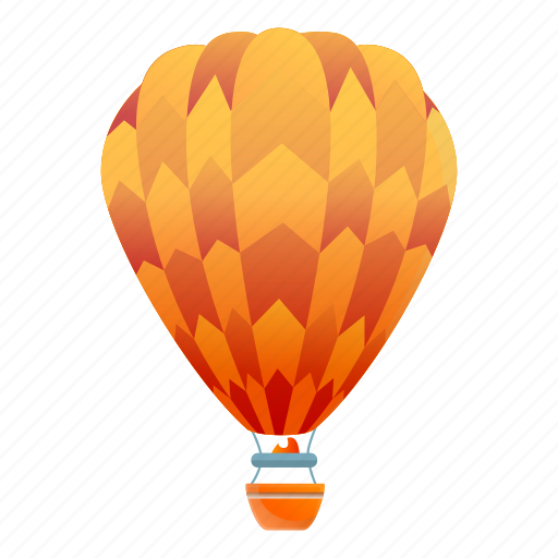 Air, balloon, basket, orange, sport, transport icon - Download on Iconfinder
