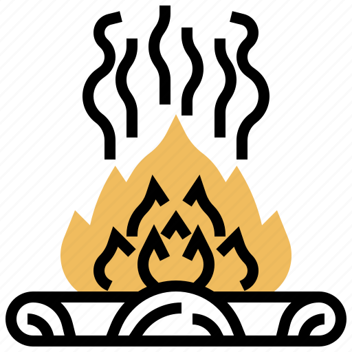 Burning, camp, fire, flame, light icon - Download on Iconfinder