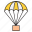 airballoon, fly, parachute, transport, travel 