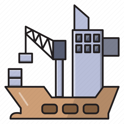 Crane, cruise, logistics, shipping, transport icon - Download on Iconfinder