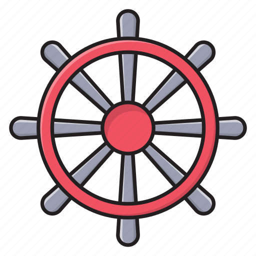 Boat, drive, ship, steering, transport icon - Download on Iconfinder