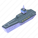 aircraft, carrier, attack, isometric