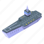 aircraft, carrier, attack, isometric 