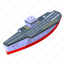 aircraft, carrier, ship, isometric