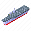 military, aircraft, carrier, isometric
