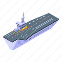 force, aircraft, carrier, isometric