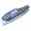 aircraft, carrier, float, isometric