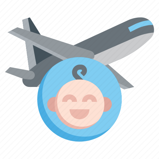 Children, flight, plane, child, aircraft, baby, travel icon - Download on Iconfinder