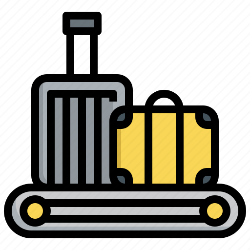 Baggage, carousel, trolley, holidays, suitcase icon - Download on Iconfinder
