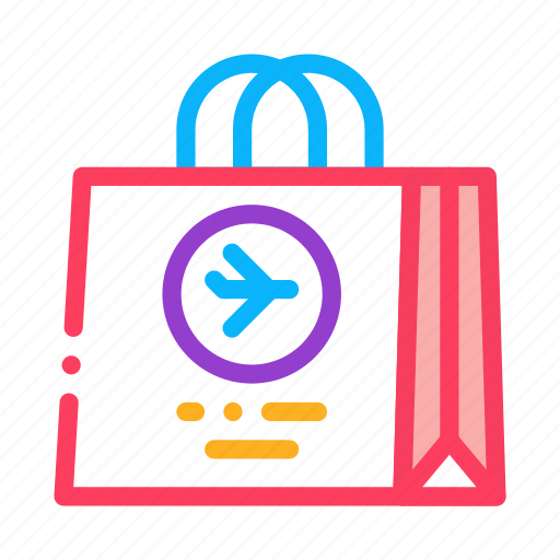 Airport, bag, duty, paper, shop, store icon - Download on Iconfinder