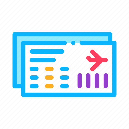 Airline, boarding, flight, number, pass, seat, ticket icon - Download on Iconfinder