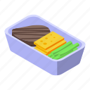 airline, food, isometric