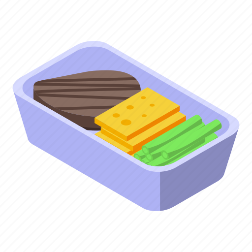 Airline, food, isometric icon - Download on Iconfinder
