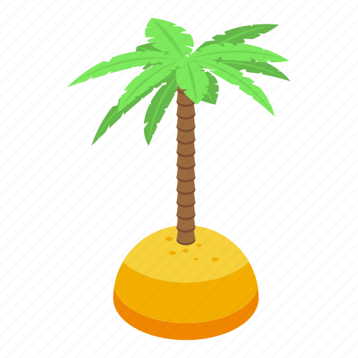 Holiday, palm, isometric icon - Download on Iconfinder