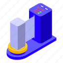 airport, security, check, isometric