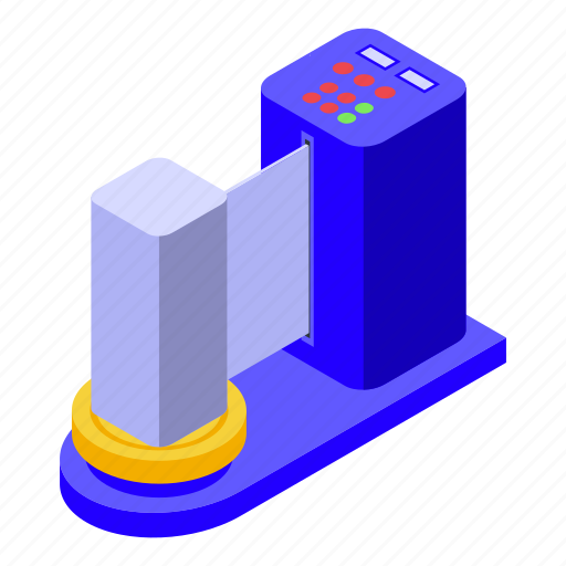 Airport, security, check, isometric icon - Download on Iconfinder