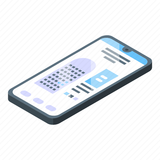 Phone, airport, isometric icon - Download on Iconfinder