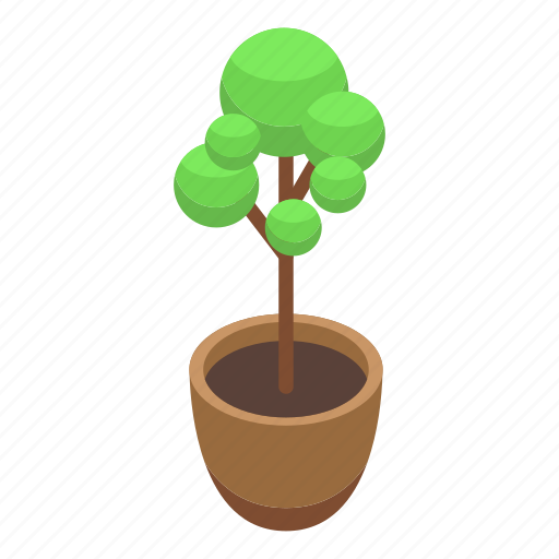 Airport, tree, isometric icon - Download on Iconfinder