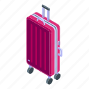 journey, luggage, isometric