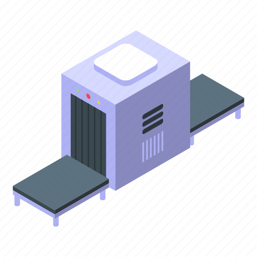 Baggage, control, isometric icon - Download on Iconfinder