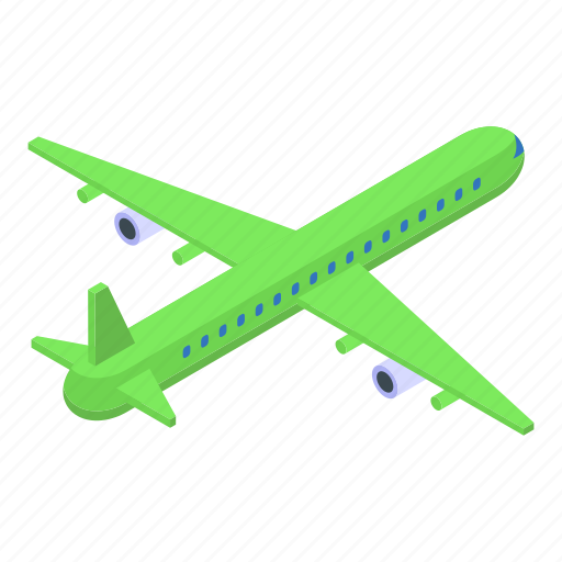 Aircraft, isometric, plane icon - Download on Iconfinder