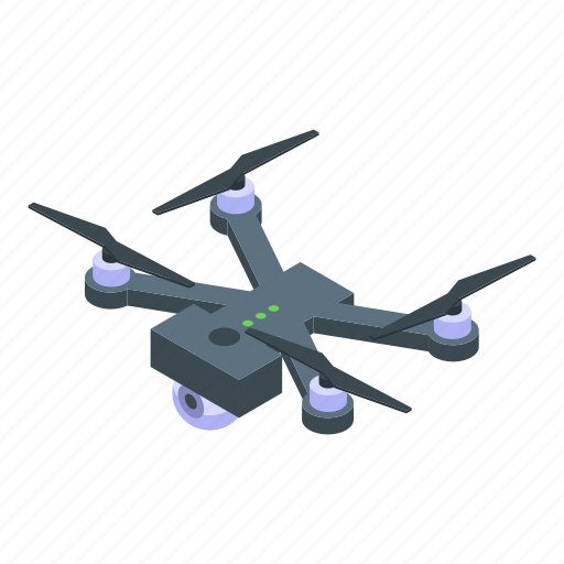 Drone, device, isometric icon - Download on Iconfinder