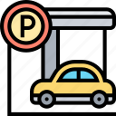 car, park, vehicle, traffic, sign