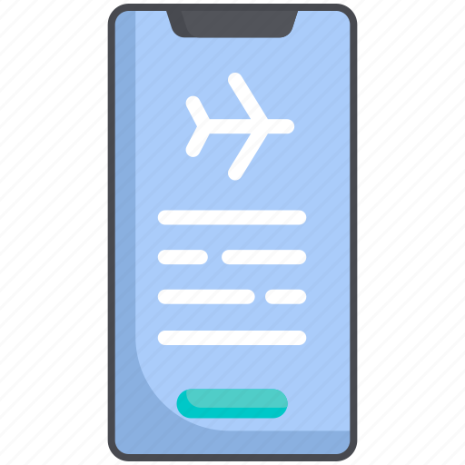 Mobile, schedule, smartphone, travel, airport, flight, trip icon - Download on Iconfinder