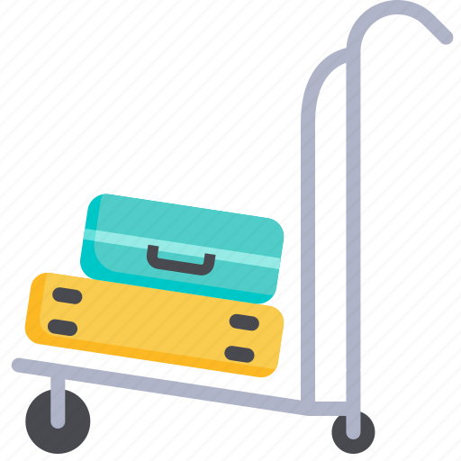 Cart, luggage, airport, baggage, travel, transport, trolley icon - Download on Iconfinder