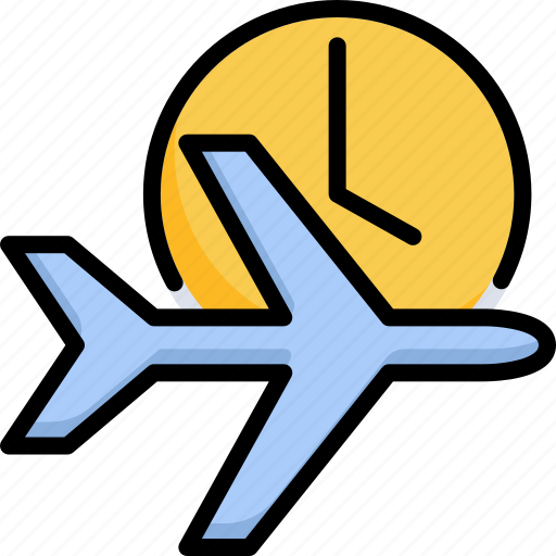 Plane, flight, time, travel, schedule, airline, departure icon - Download on Iconfinder