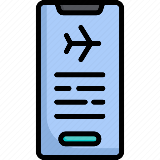 Mobile, schedule, smartphone, travel, airport, flight, trip icon - Download on Iconfinder